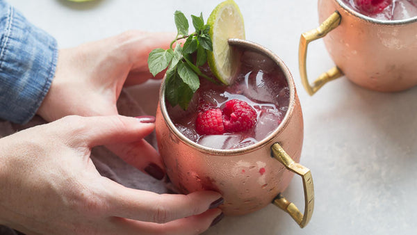 Raspberry Moscow Mule Cocktail Recipe with Mead! - Planet Bee Honey Farm