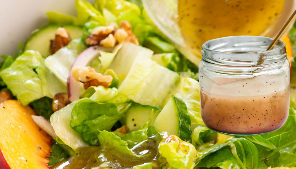 Peach Honey Poppy Seed Dressing