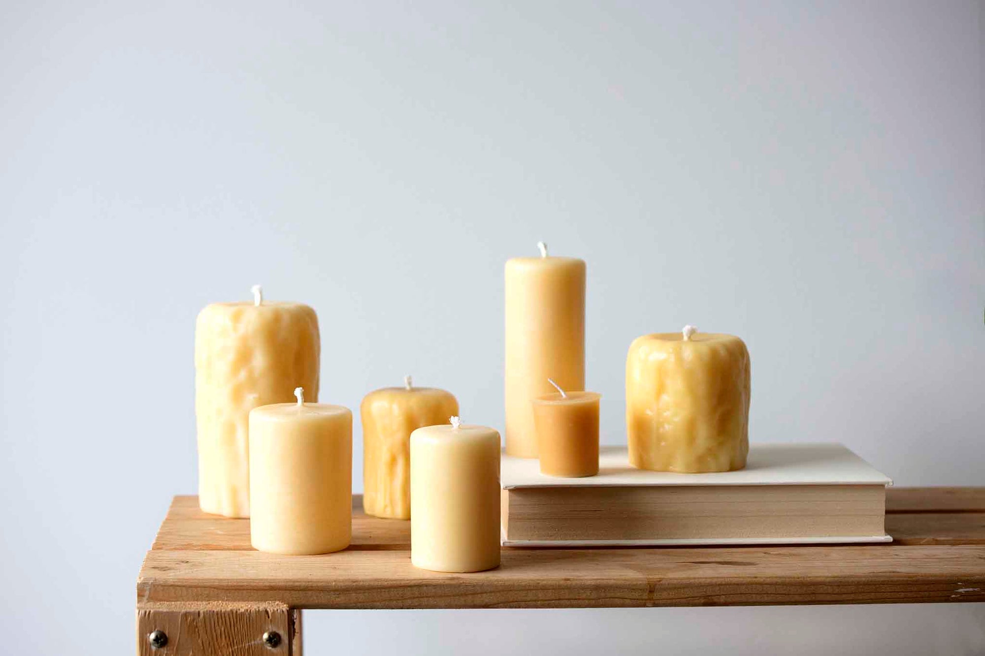Pure Beeswax candles all natural
