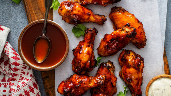 Honey BBQ Chicken Wings - Planet Bee Honey Farm