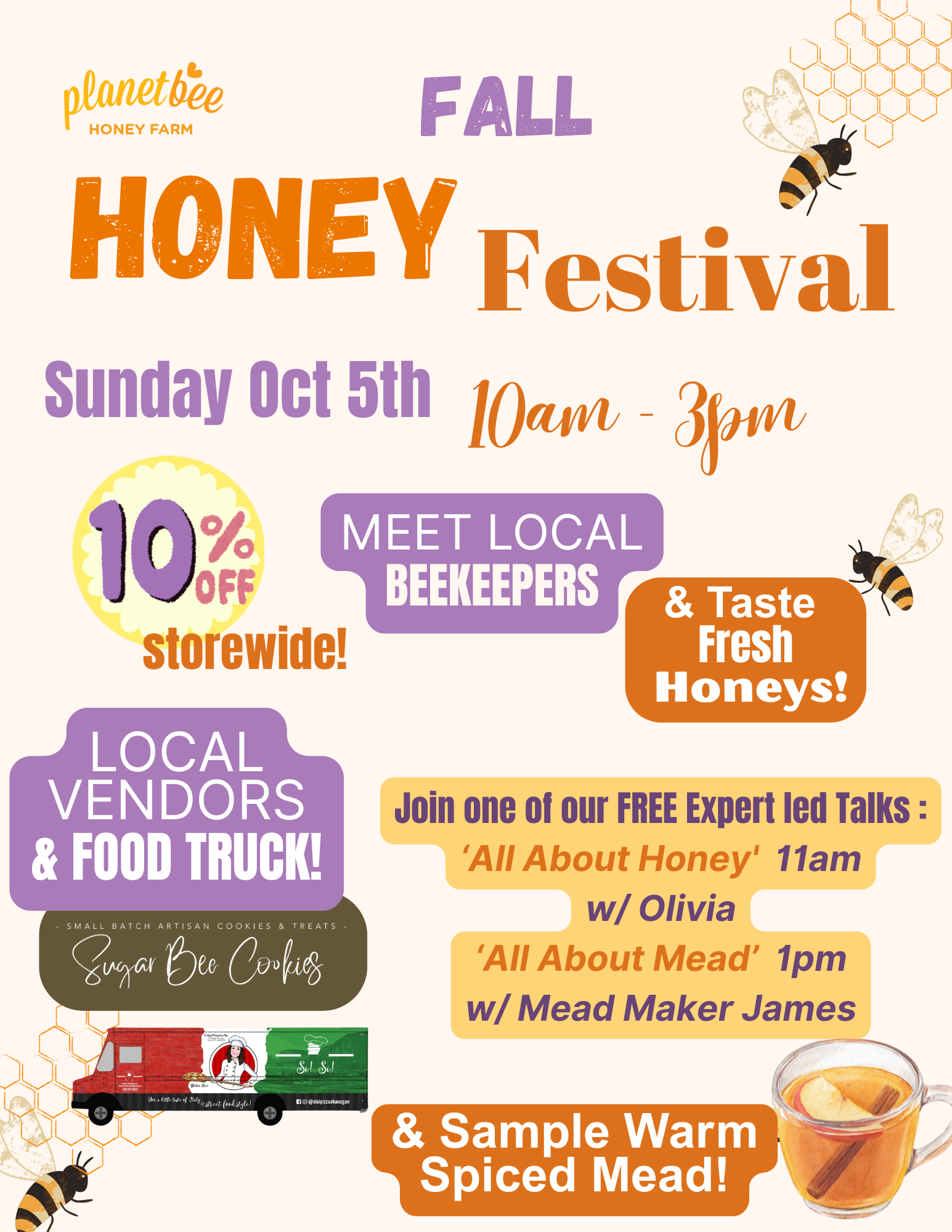Fall Honey Festival - Sunday October 5th!