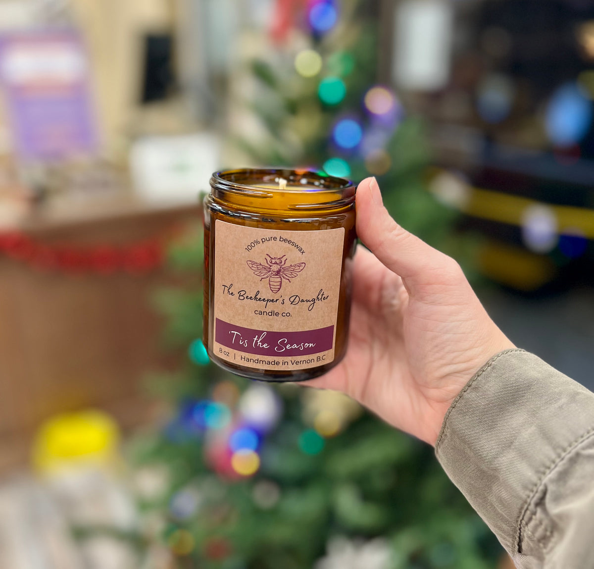 Scented Beeswax Candles - 8 oz. Jars