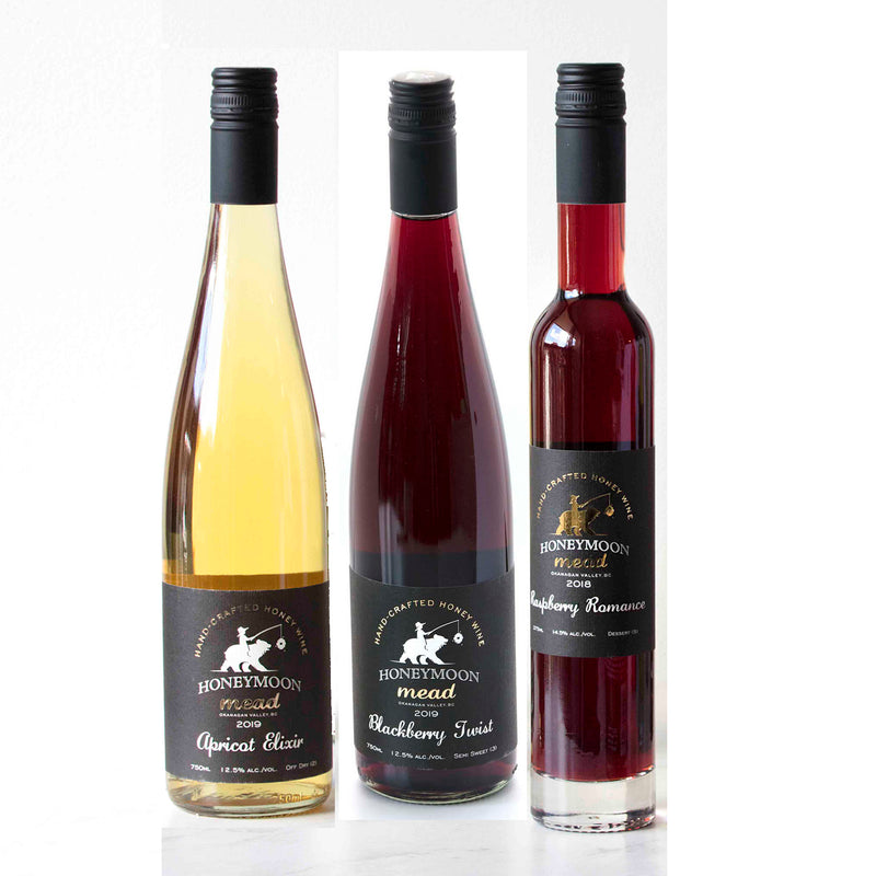 Honeymoon Mead Handcrafted in the Okanagan Valley! Bee Honey Farm