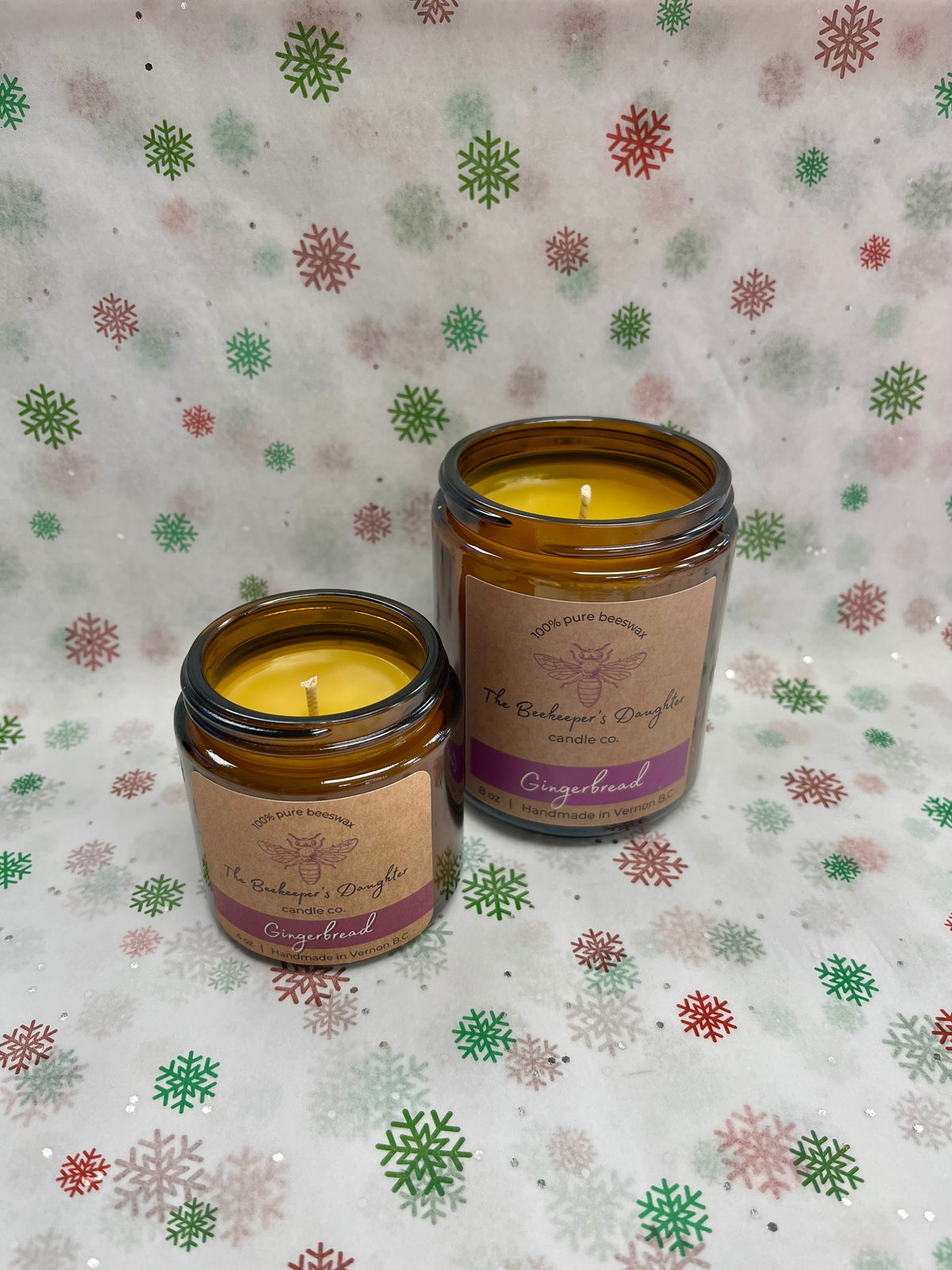 Scented Beeswax Candles - 8 oz. Jars