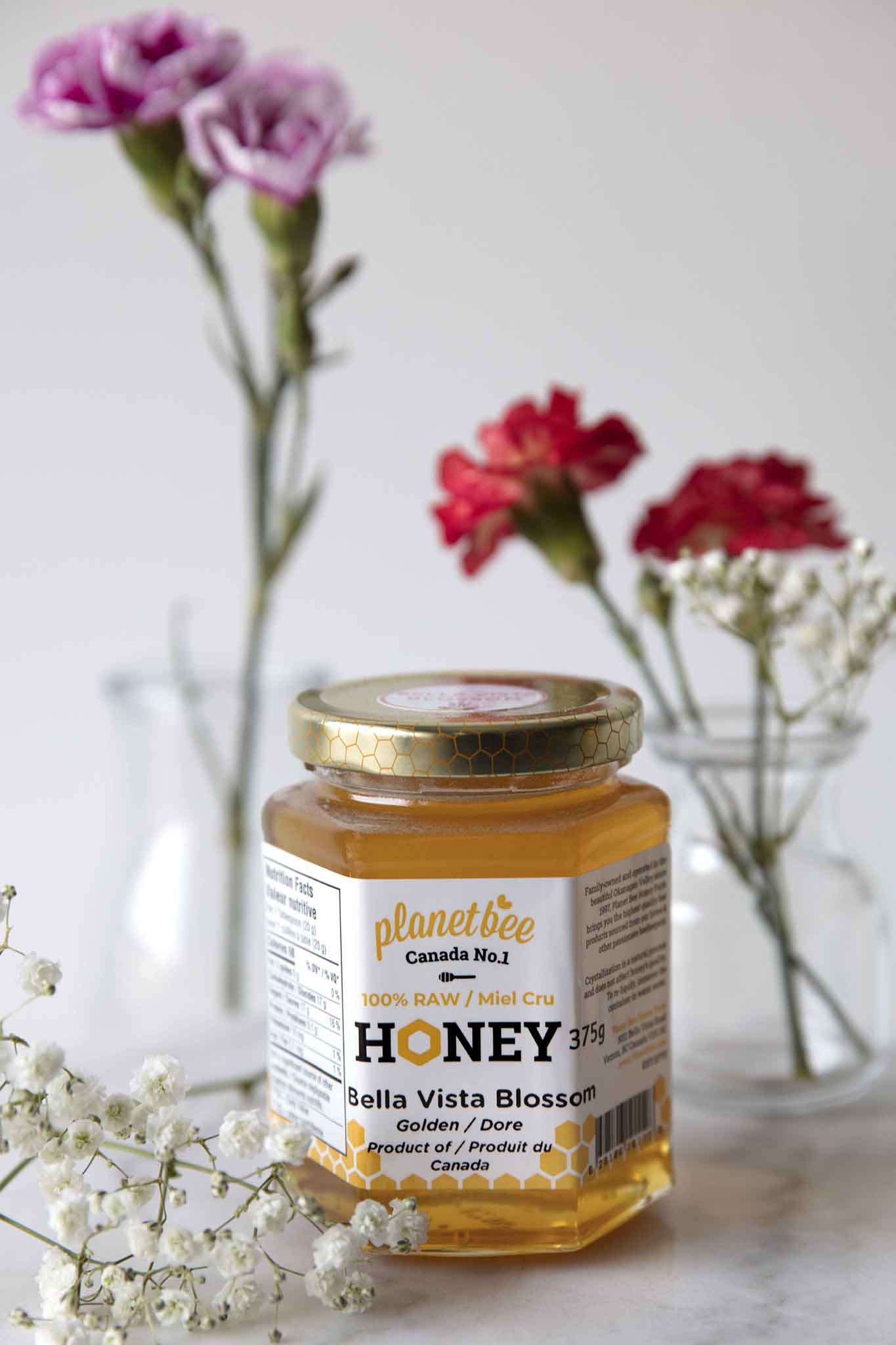 Bella Vista Blossom - Raw Honey from Vernon BC! - Planet Bee Honey