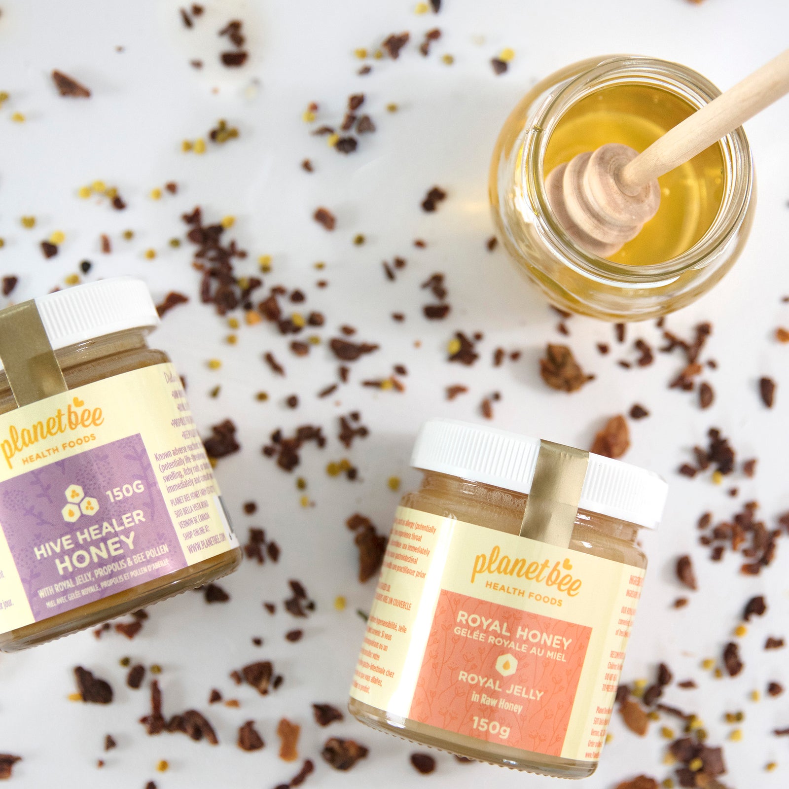 Royal Honey and Hive Healer Honey with Pollen Propolis Royal jelly